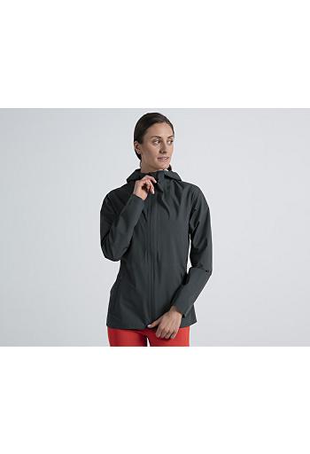 Black Altra WATERPROOF RUN JACKET Women's Tops | US_VF5622