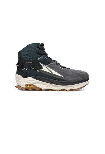 Black / Grey Altra OLYMPUS 5 HIKE MID GTX Men's Outdoor | US_YH2163