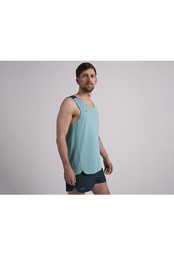 Blue Altra VANISH TANK TOP Men's Tops | US_YN3115