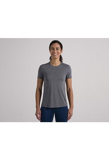 Grey Altra CORE SHORT SLEEVE TEE Women's Tops | US_GH3440