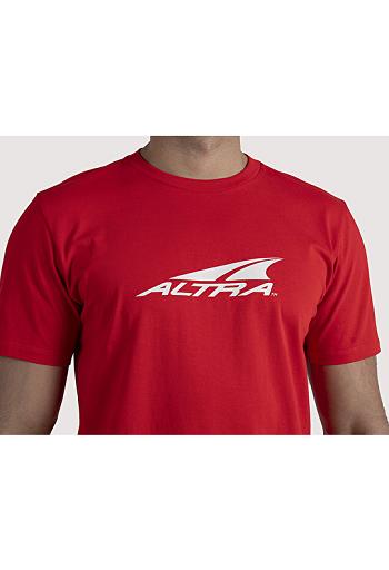 Red Altra EVERYDAY RECYCLED TEE Men's Tops | US_WX5492