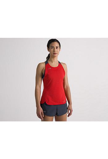 Red Altra VANISH TANK TOP Women's Tops | US_O3834