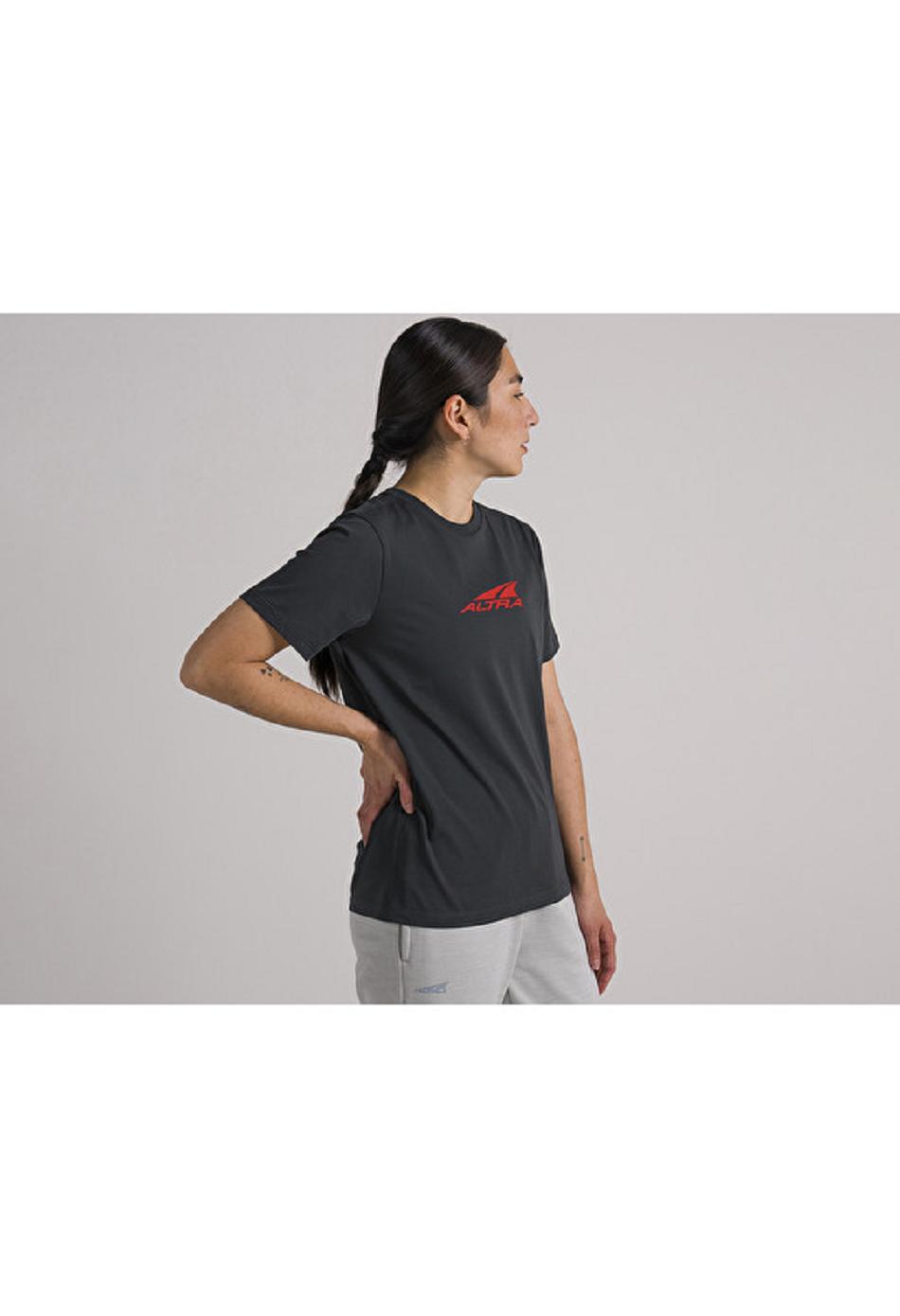 Black Altra EVERYDAY RECYCLED TEE Women's Tops | US_B5288