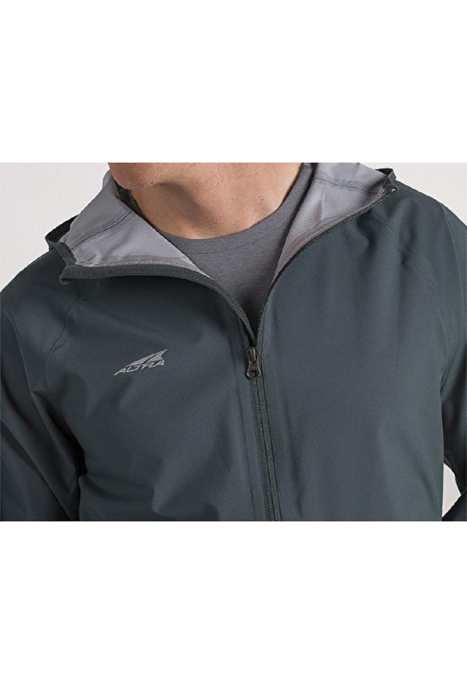 Black Altra WATERPROOF RUN JACKET Men's Tops | US_B5032