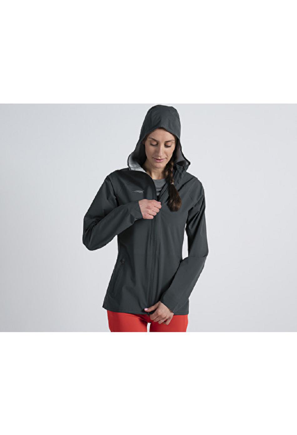 Black Altra WATERPROOF RUN JACKET Women's Tops | US_VF5622