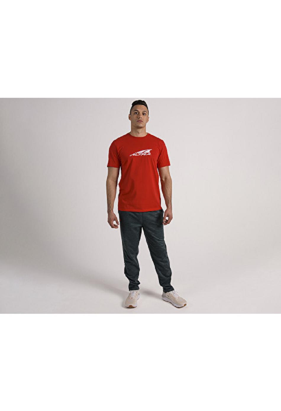 Red Altra EVERYDAY RECYCLED TEE Men's Tops | US_WX5492