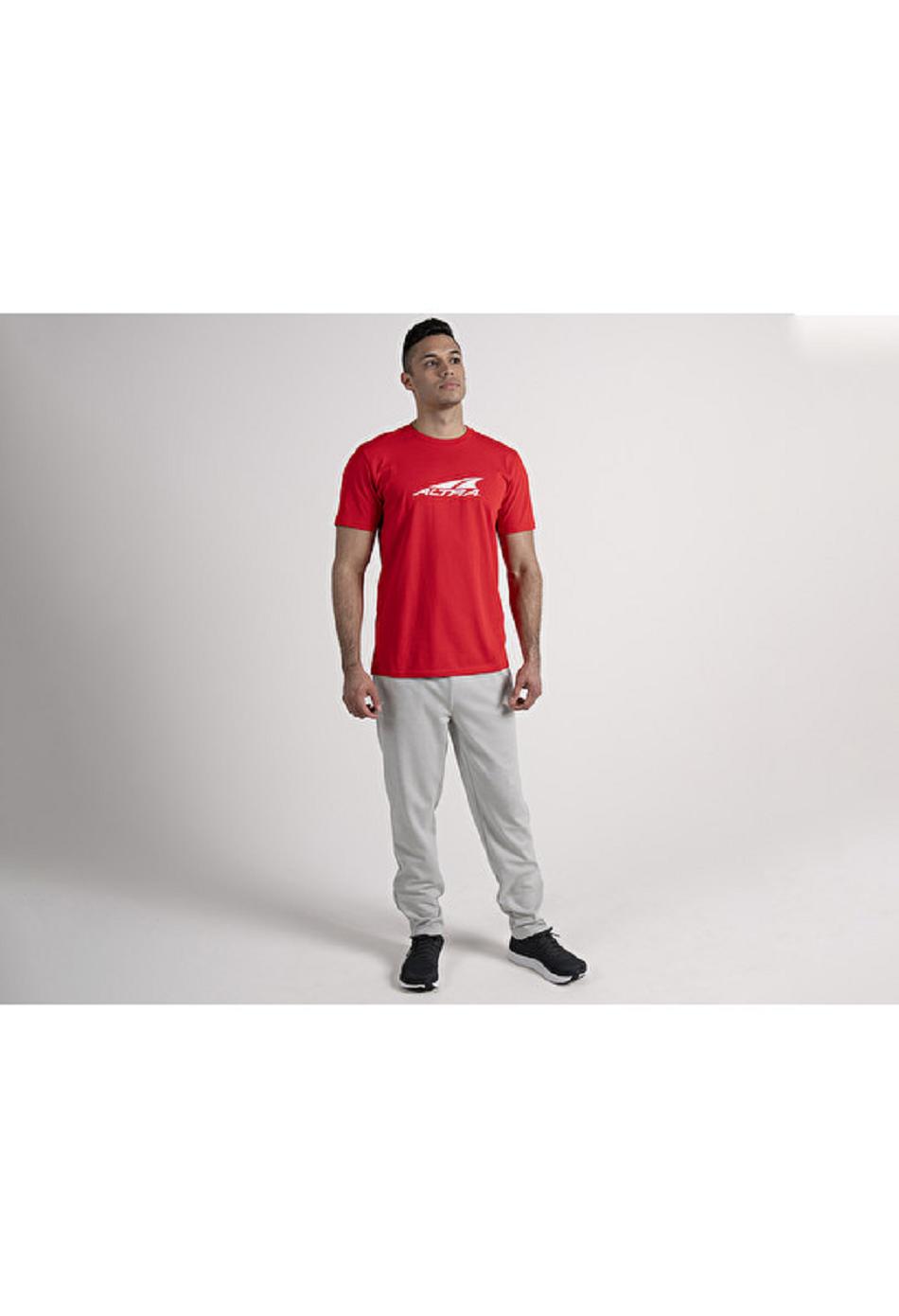 Red Altra EVERYDAY RECYCLED TEE Men's Tops | US_WX5492